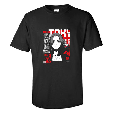 Anime Tokyo Revengers Sano Manjiro T-shirt Camiseta de manga corta 3D Impreso Cosplay Disfraz Halloween Carnaval Traje